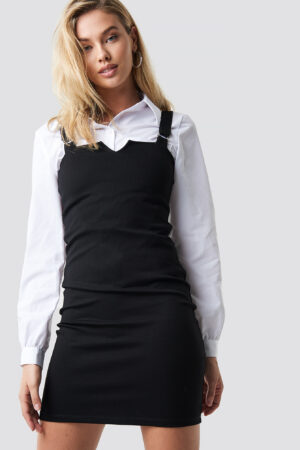 NA-KD Strap Detail Dress - Black