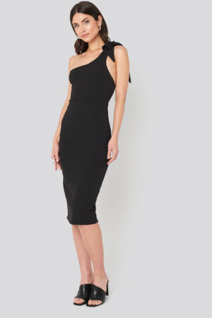 Trendyol Bow Back Detailed Midi dress - Black