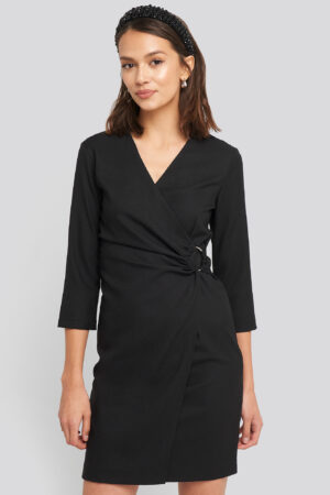 Trendyol Buckle Detailed Mini Dress - Black