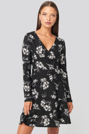 Trendyol Pattern Mini Dress - Black