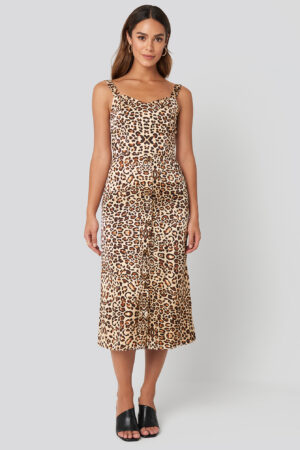 Trendyol Yol Leo Long Dress - Beige