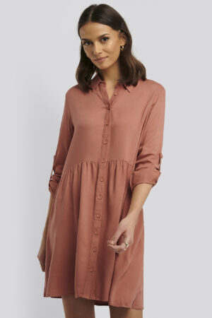 Trendyol Yol Shirt Dress - Copper