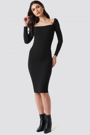 Beyyoglu Square Dress - Black