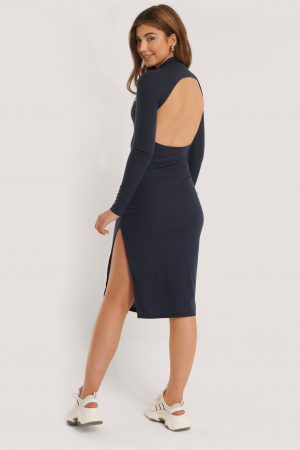 Glamorous Klänning Med Öppen Rygg - Navy