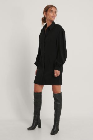 NA-KD Reborn Skjortklänning - Black