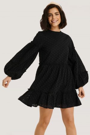 NA-KD Boho Klänning - Black