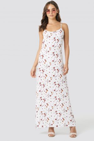 NA-KD Cami Maxi Dress - White