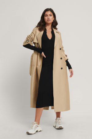 NA-KD Trend Stickad Midiklännning - Black