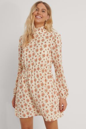 NA-KD Miniklänning Med Hög Hals - Multicolor