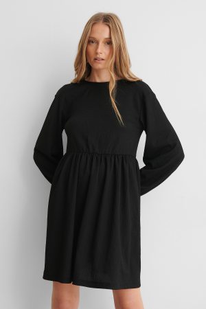 NA-KD Boho Klänning Med Knyt Bak - Black