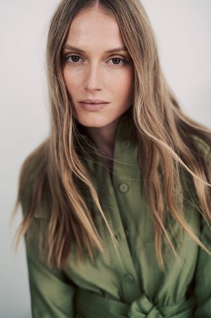 NA-KD Klänning Med Lång Ärm - Green