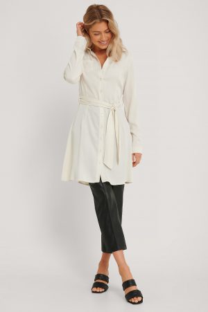 NA-KD Skjortklänning - Offwhite