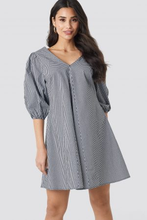 NA-KD Trend V-back and Front Short Sleeve Dress - Multicolor