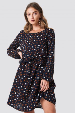 Rut&Circle Dotty Dress - Blue
