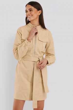 Rut&Circle Klänning - Beige