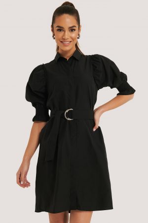 Trendyol Miniklänning Med Bälte - Black