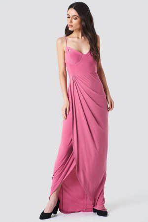 Trendyol Cut Out Maxi Dress - Pink
