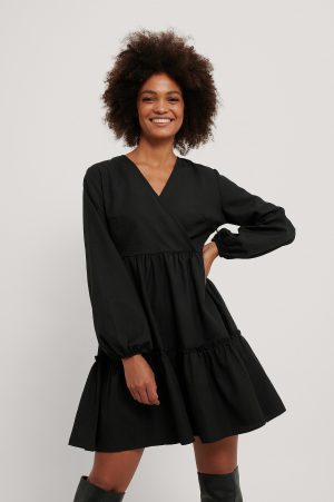 Trendyol Miniklänning Med Rynkad Detalj - Black