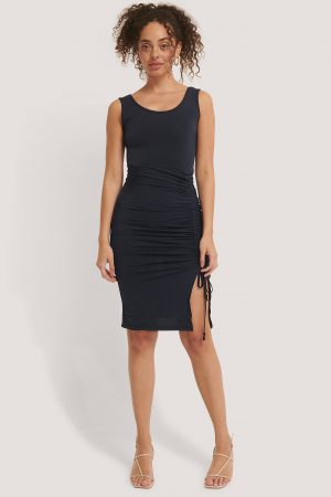 Trendyol Ärmlös Miniklänning - Navy