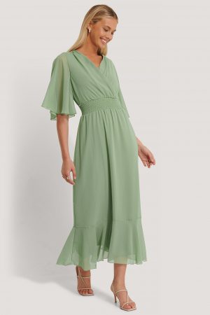 Trendyol Chiffongklänning - Green
