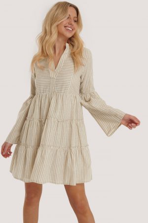 Trendyol Miniklänning I Vid Skärning - Offwhite