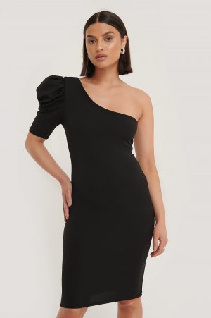 Trendyol Miniklänning Med En Ärm - Black