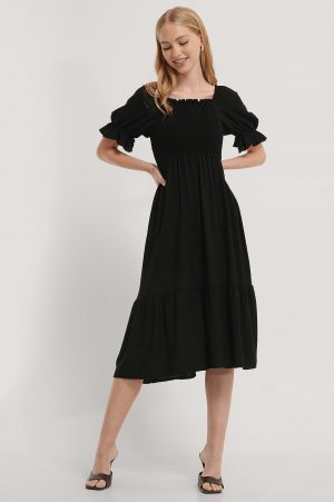 Trendyol Midiklänning Med Smock - Black
