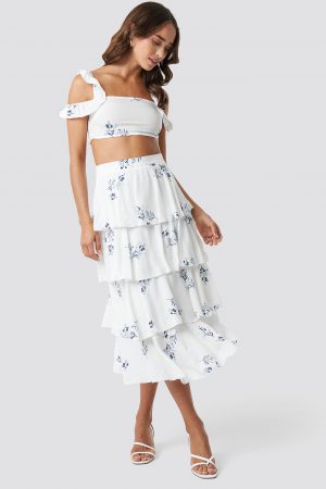 Trendyol Viscose 2-Piece Set - White